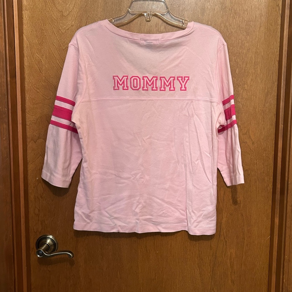 2 for 1 deal* Varsity v neck mid sleeve soft MOMMY shirt size xl